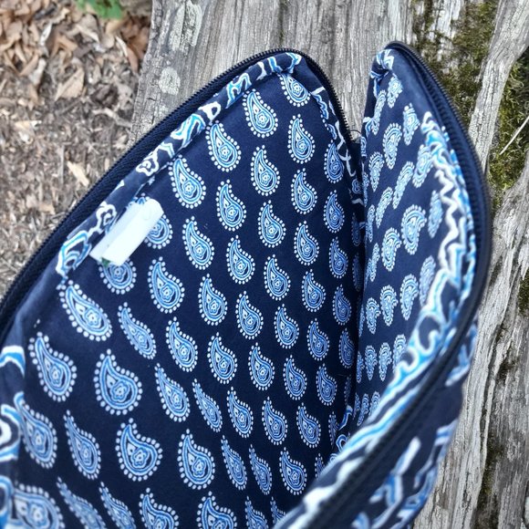 Vera Bradley Ipod Case Padded Purse Blue Paisley - Picture 3 of 16